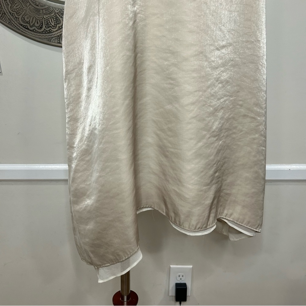 Lola & Sophie Beige Dress Size Medium - Picture 3 of 10